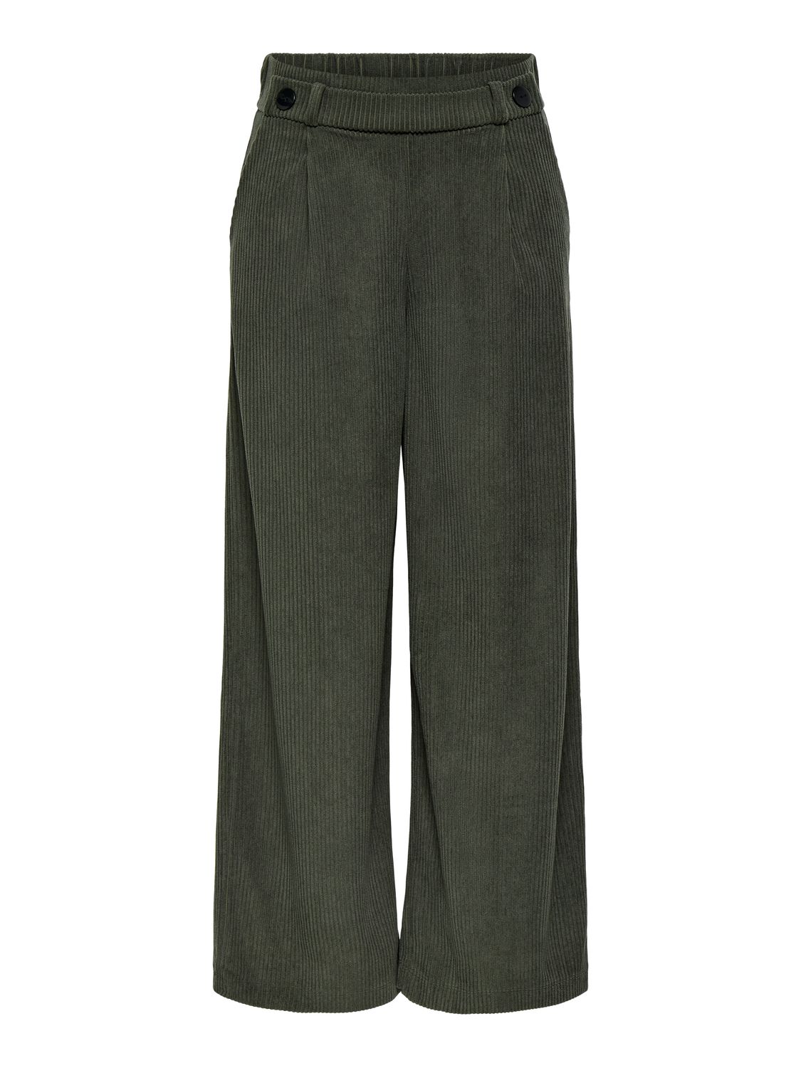 Wijde lange broek corduroy - GEGGO - kaki