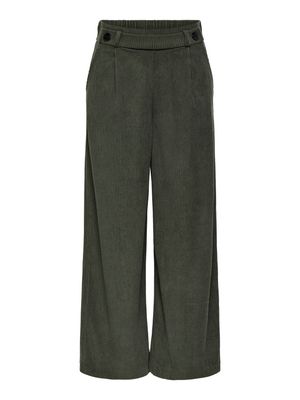 Wijde lange broek corduroy - GEGGO - kaki Wijde lange broek corduroy - GEGGO - kaki