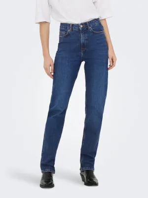Straight jeans - PETRA - medium blue denim