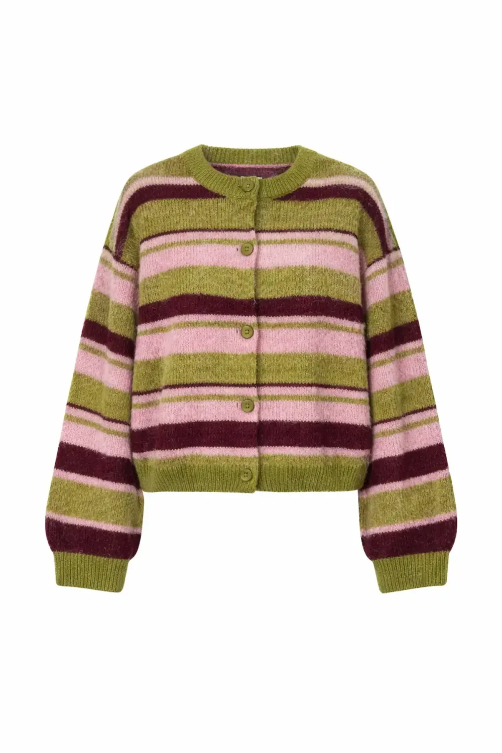 Cardigan / gilet - ADA - groen/bruin