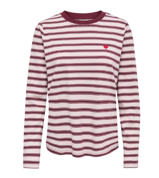 T-shirt lange mouw - PISA - roze/bordeaux T-shirt lange mouw - PISA - roze/bordeaux