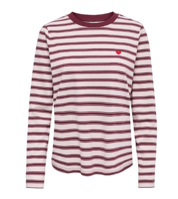T-shirt lange mouw - PISA - roze/bordeaux T-shirt lange mouw - PISA - roze/bordeaux