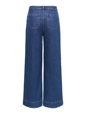 Wijde jeans - VEGA - dark blue denim