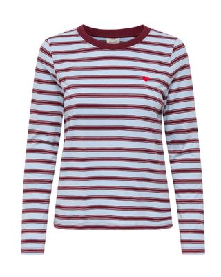 T-shirt lange mouw - PISA - blauw/bordeaux T-shirt lange mouw - PISA - blauw/bordeaux