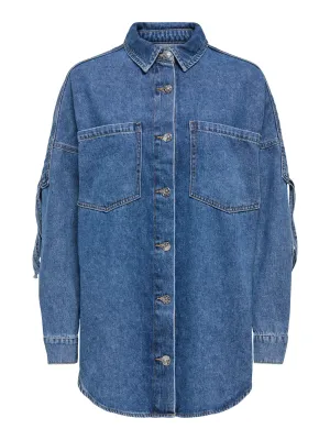 + Jacket / shirt - MAUREEN - medium blue denim + Jacket / shirt - MAUREEN - medium blue denim