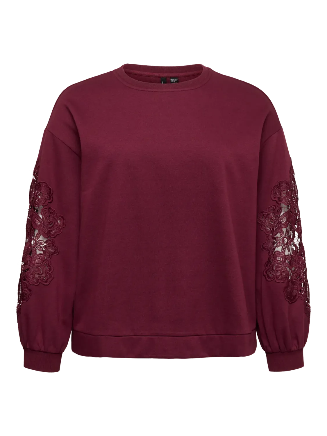 + Sweater met leuk mouwdetail - MATILDA - bordeaux