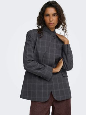 Assymetrische blazer - VALERIE - ruitjes