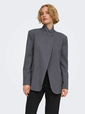Assymetrische blazer - VALERIE - grijs