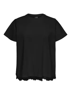 + Top / shirt - SARA METTE - zwart