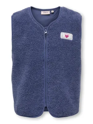 KIDS mouwloze vest met rits - BABY - blauw