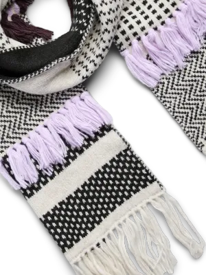 Sjaal - EMILY - wit en lilac paars