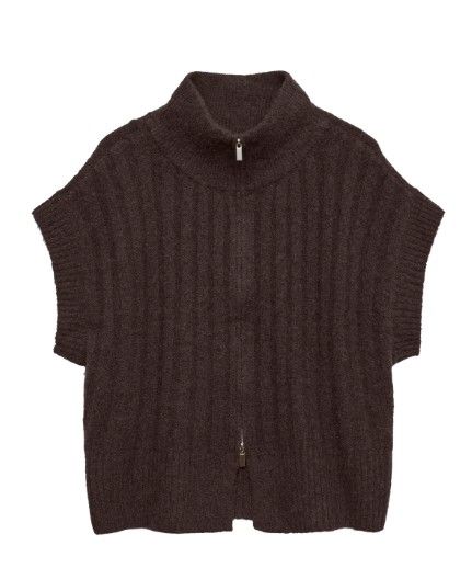 + Gilet / vest / cardigan - BANG - bruin