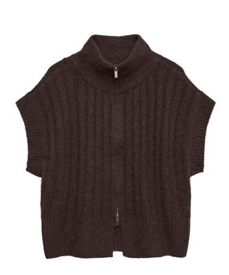 + Gilet / vest / cardigan - BANG - bruin