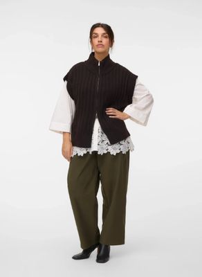 + Gilet / vest / cardigan - BANG - bruin