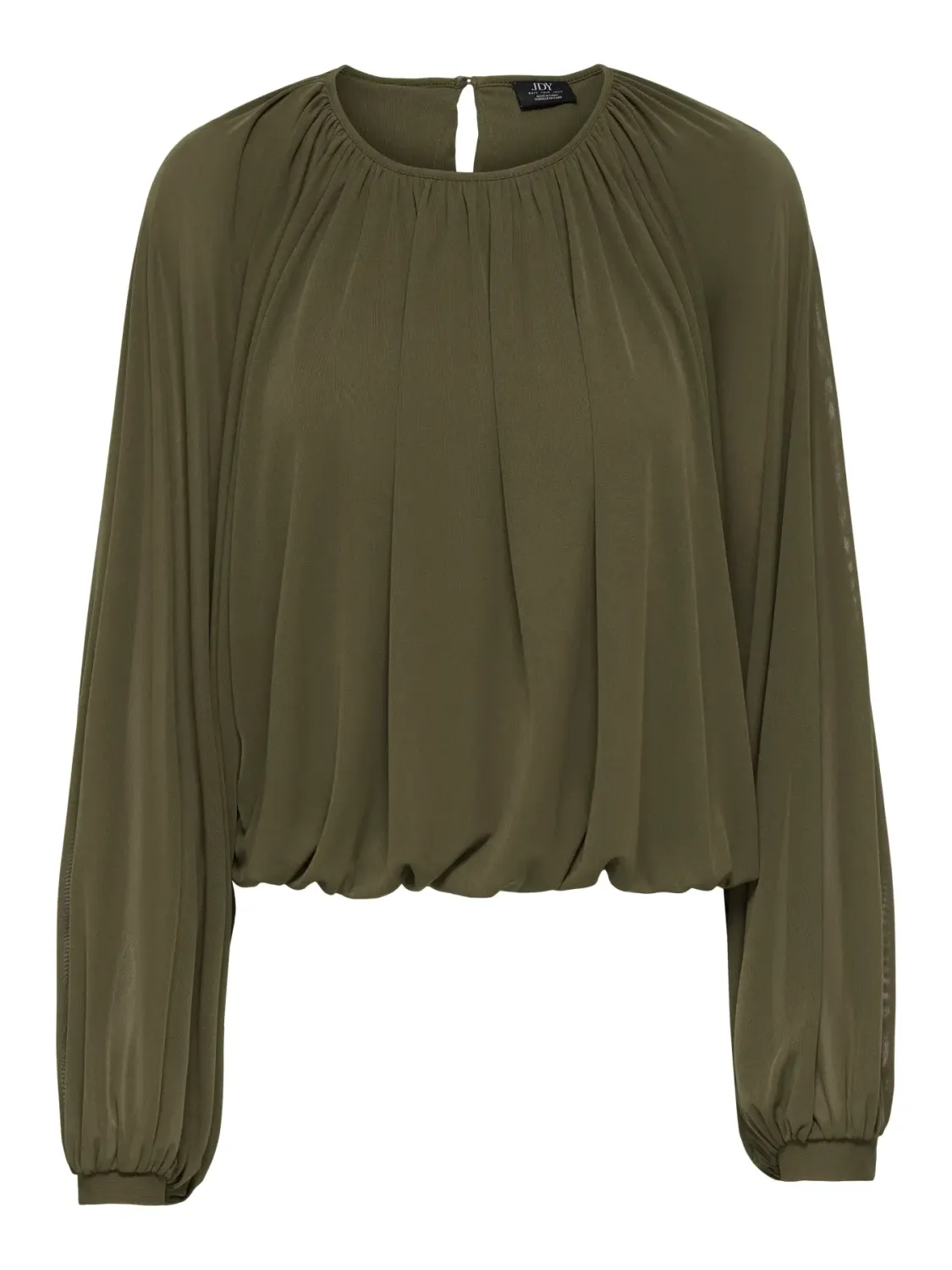 Balloon blouse - USO - groenbruin