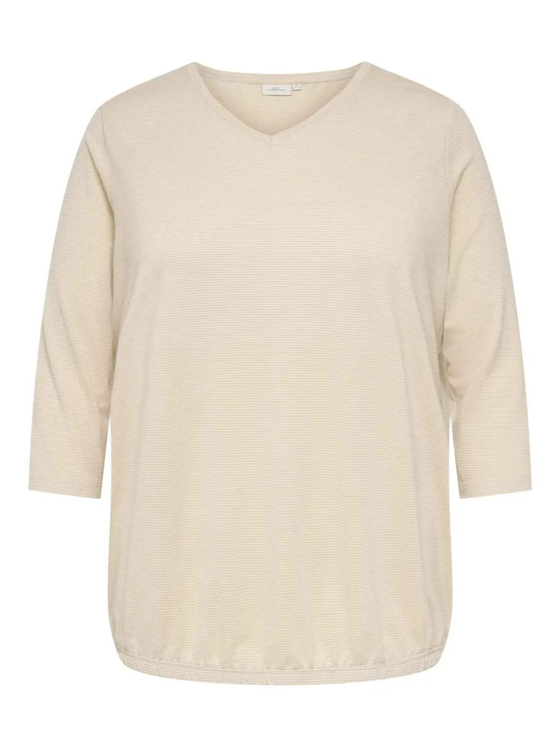 + Top met glitterstreepje - LINA - sandshell/gold