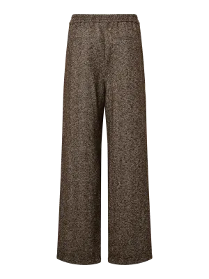 Wijde broek - ALBERTE - bruin