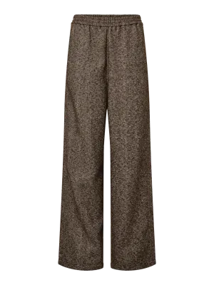 Wijde broek - ALBERTE - bruin Wijde broek - ALBERTE - bruin