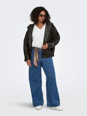 + Wijde jeans met sjaaltje - WILLY - Medium blue denim