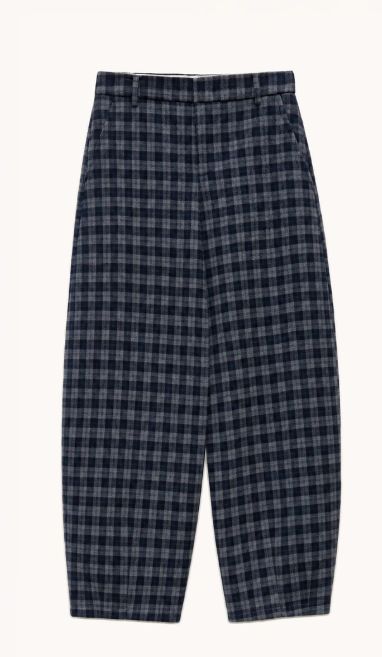 Barrel ruitjes broek - LUMA - blauw