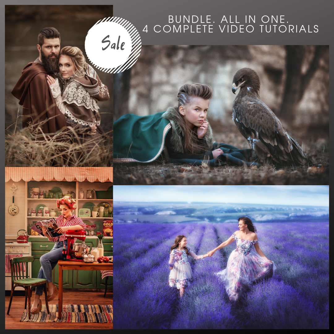 Bundle. All in one. 4 complete video tutorials