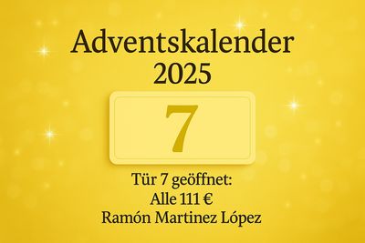 ? Door 7 β RamΓ²n Martinez LΓ²pez System of Your Choice (111 β¬) ?? German & ?? English ? Door 7 β RamΓ²n Martinez LΓ²pez System of Your Choice (111 β¬) ?? German & ?? English