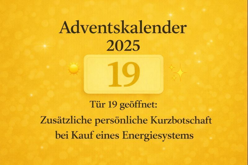 ? Door 19 – Additional Personal Short Message  ?? German or ?? English