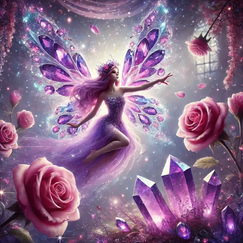 Amethyst Rosen Fee Magische Ermächtigung - Amethyst Rose--Fairy Magick Empowerment - Manual in English or in German