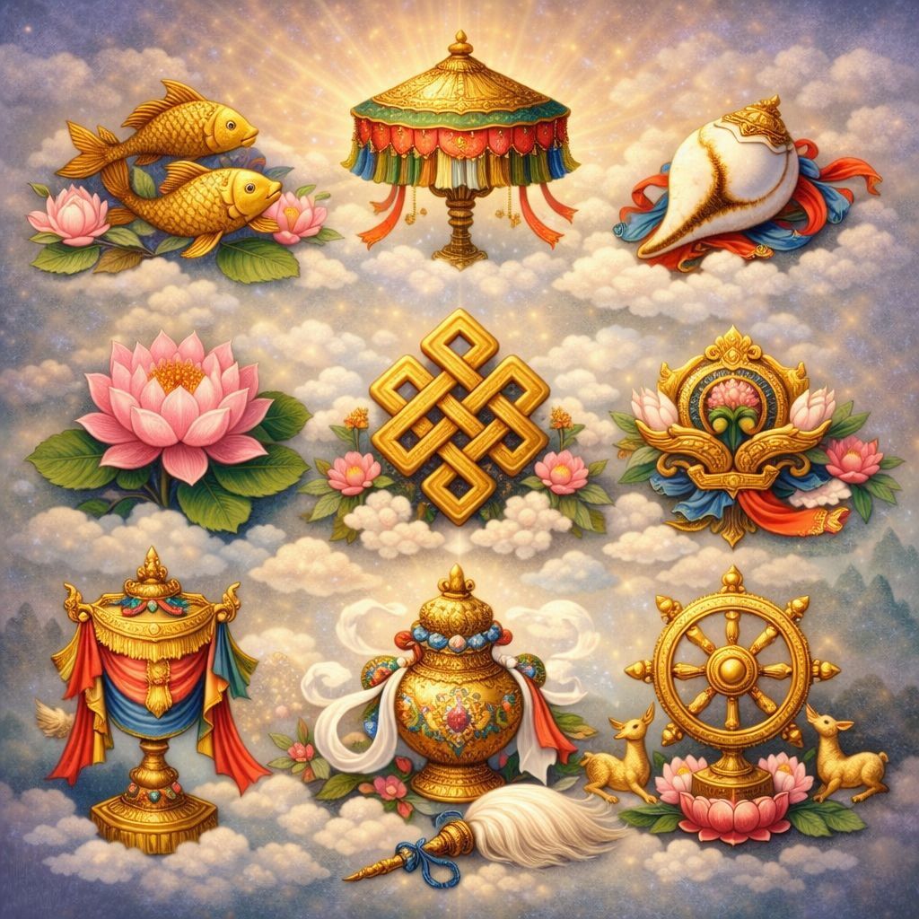 DIE 8 GLÜCKSSYMBOLE DES BUDDHA – A.Z. Hannael - ?? Deutsch