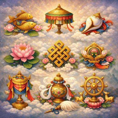 DIE 8 GLÜCKSSYMBOLE DES BUDDHA – A.Z. Hannael - ?? Deutsch