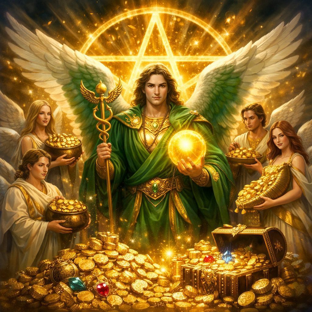 $ Raphael u. die Engel d. Geldreichtums Pentagramm Ermächtigung - Linda Colibert - ?? Deutsch ODER ?? English