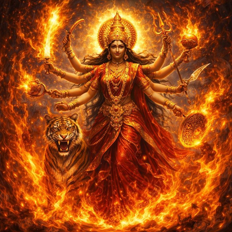 Durga-Feuerritual – by Hari Andri Winarso (2024) - ?? English