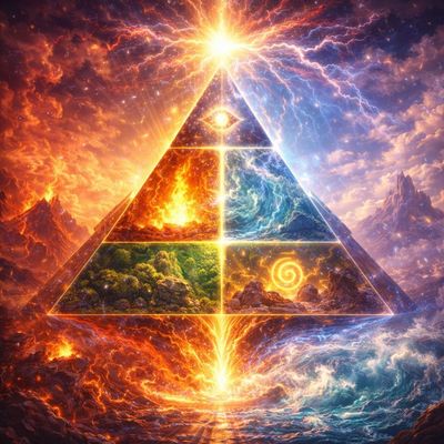 Elementarbefehl-Pyramide – 4-stufige Manifestationsarchitektur – by KP. Hari Andri Winarso Wartonagoro (2025) - ?? English