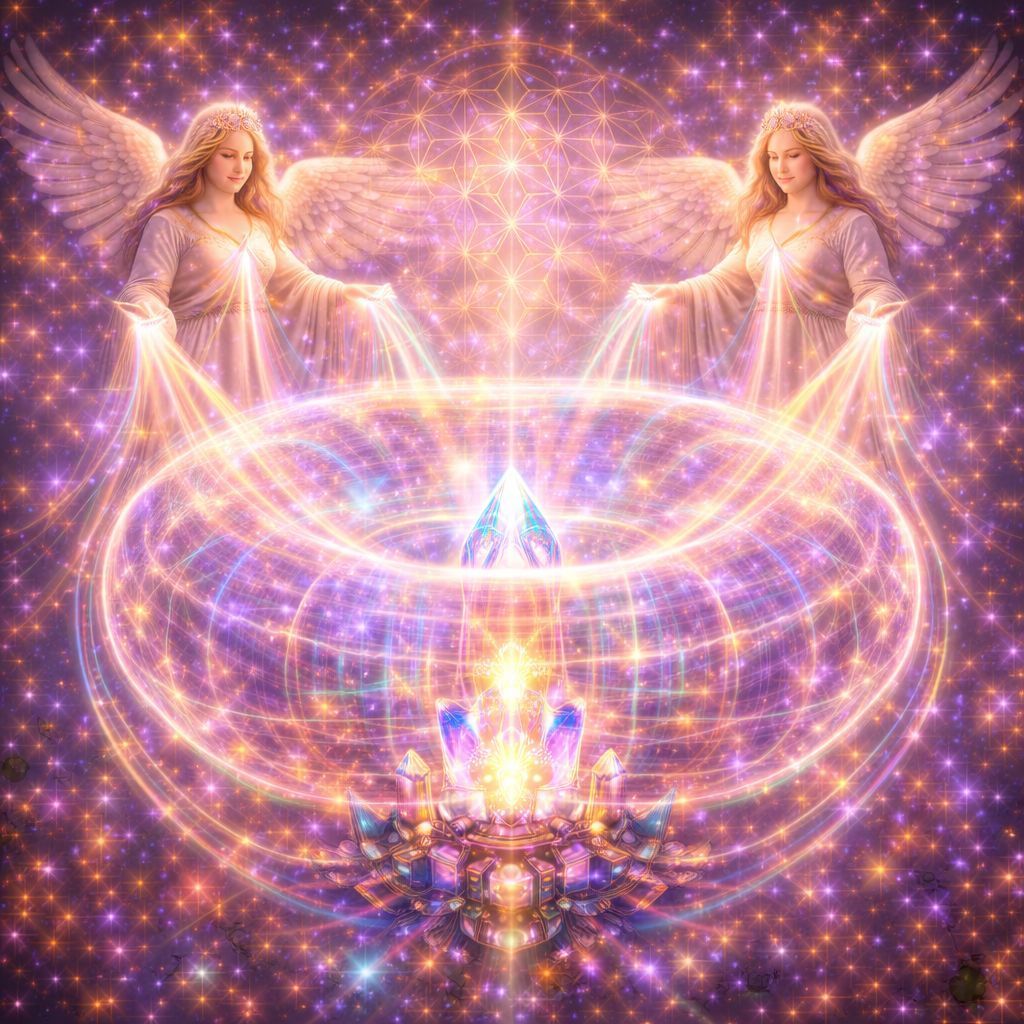 Kristallin-pranische toroidale Lichtmatrix – 4 Level  – by KP. Hari Andri Winarso Wartonagoro (2025) - ?? English