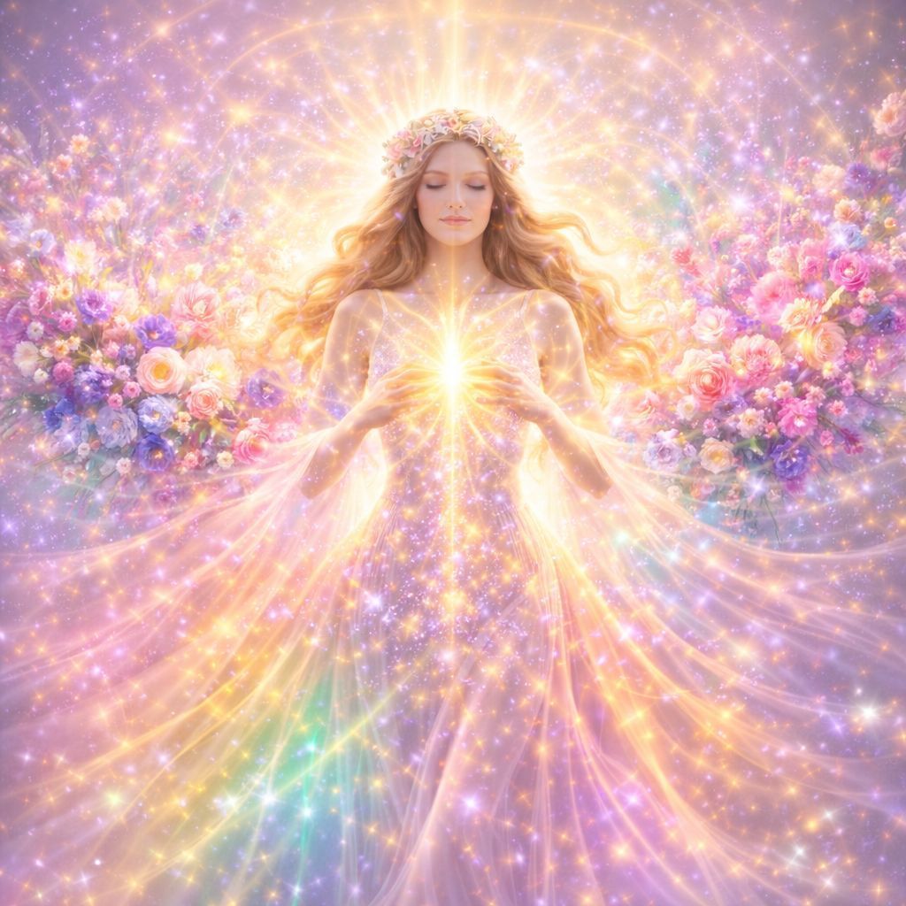 Aurische Blüten-Verkörperung – by KP. Hari Andri Winarso Wartonagoro (2025) - ?? English