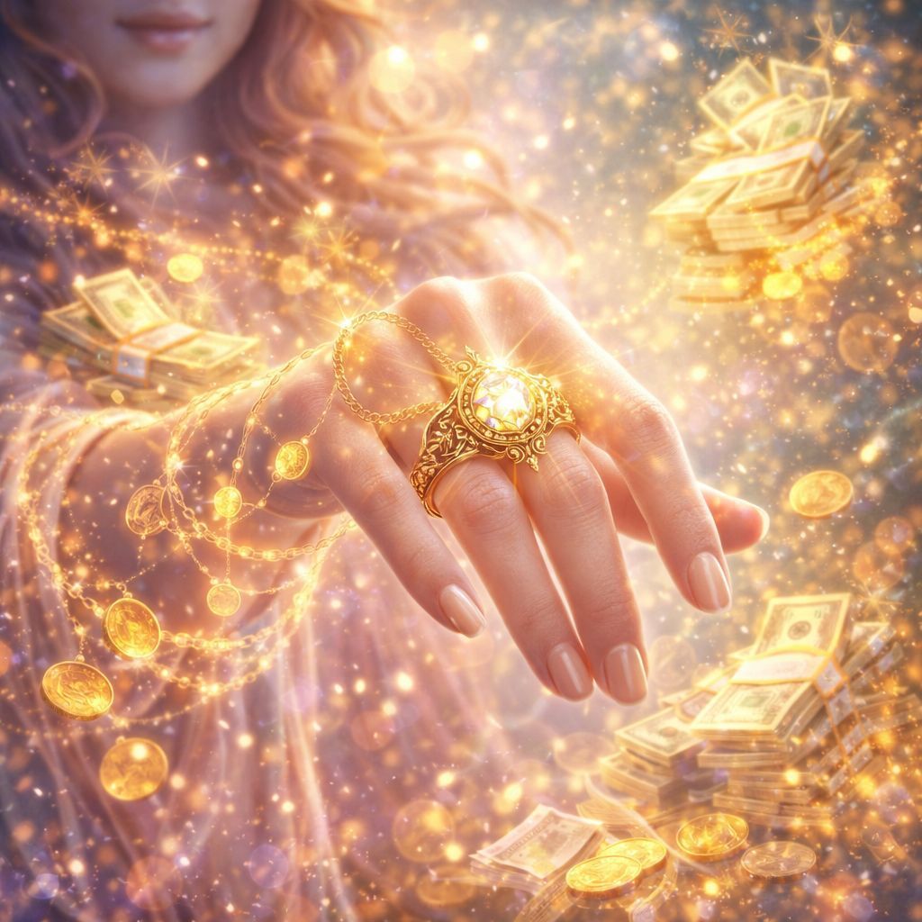 Ätherischer Magischer Ring zur Bindung von Reichtum und Wohlstand – by Manuela Fasoli (2025) - ?? English