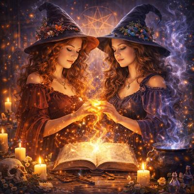 Ich bin eine Schwester einer Hexe – Zauber-Flush – by Manuela Fasoli (2025) - ?? English