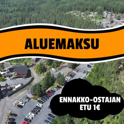 Aluemaksu 23€ ennakkolippu