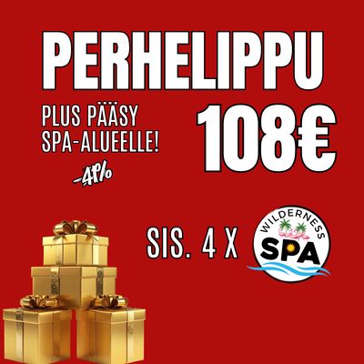 Tarjous - Perhelippu PLUS 4 x Spa-alue
