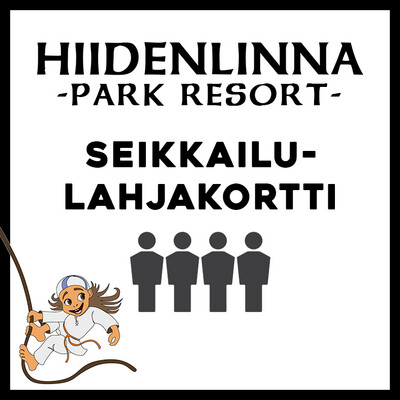 Seikkailulahjakortti 4 hlöä 136€