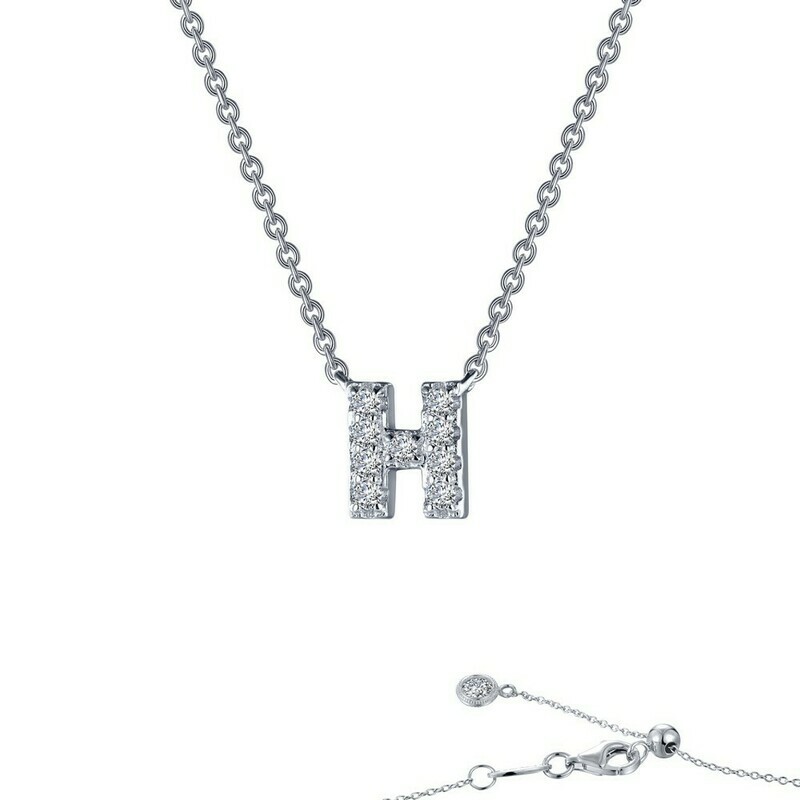 Letter H pendant necklace