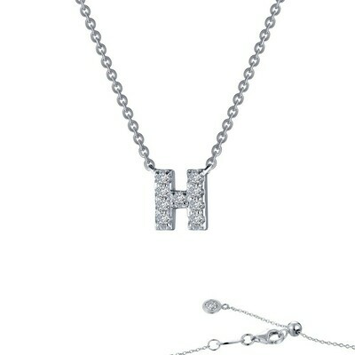 Letter H pendant necklace