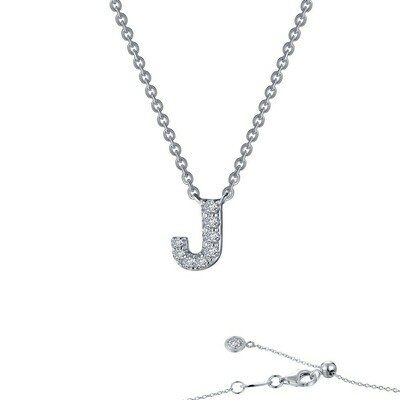 Letter J pendant necklace