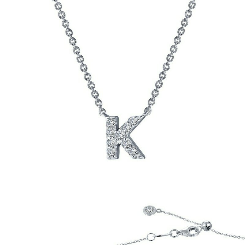 Letter K pendant necklace