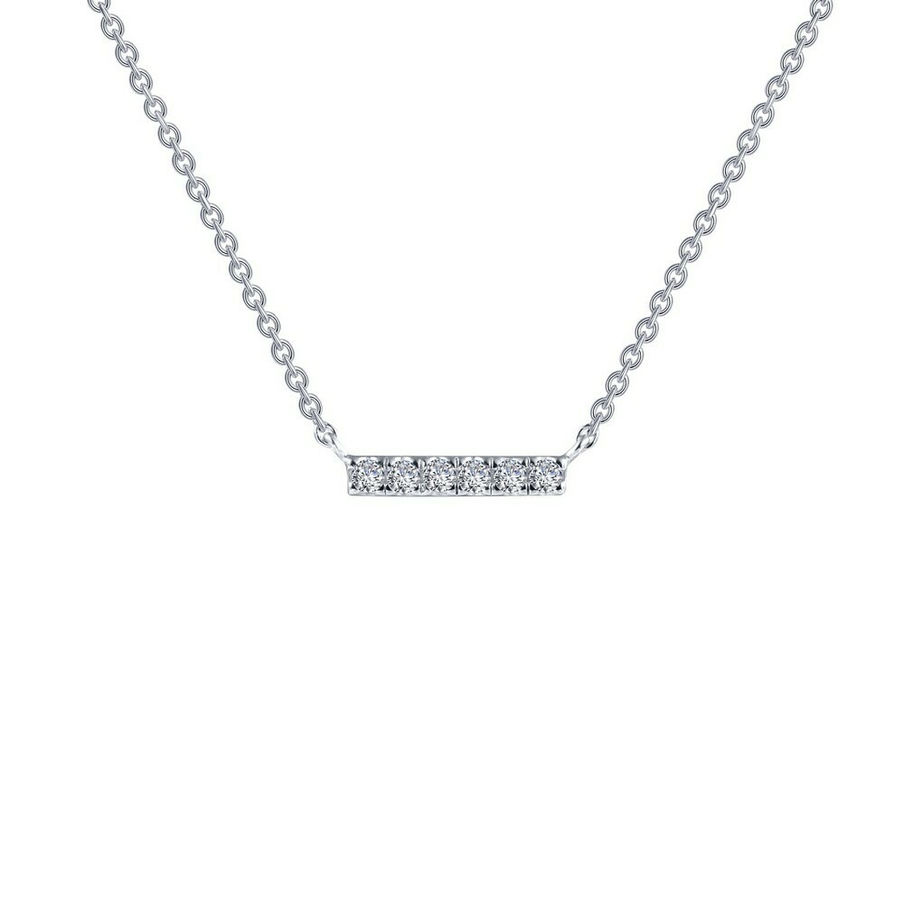 0.09 cttw Dainty Bar Necklace