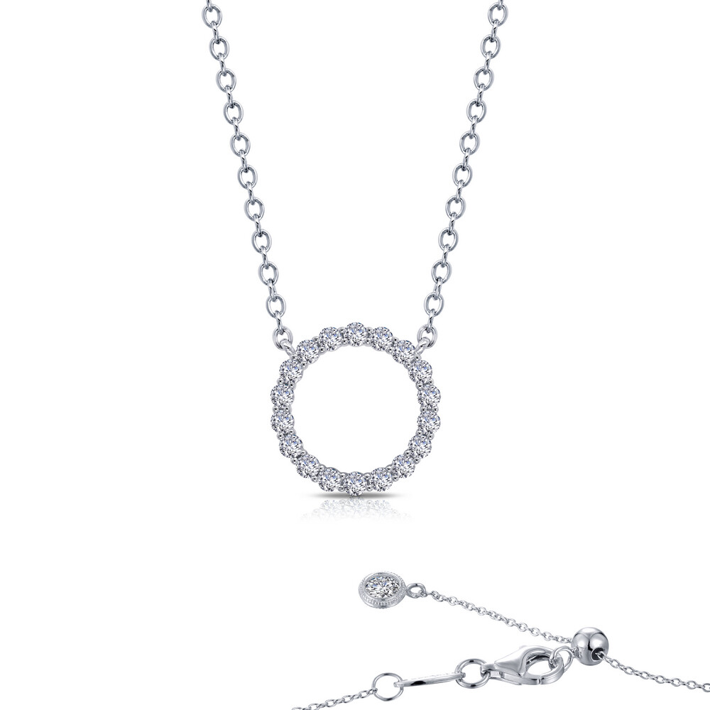 0.88 ct tw Open Circle Necklace