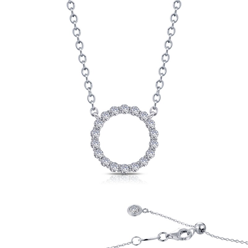 1.15 cttw Open Circle Necklace