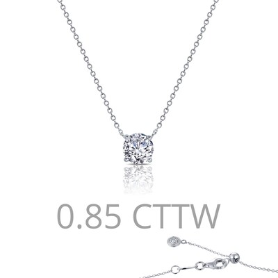 0.85 cttw Solitaire Necklace