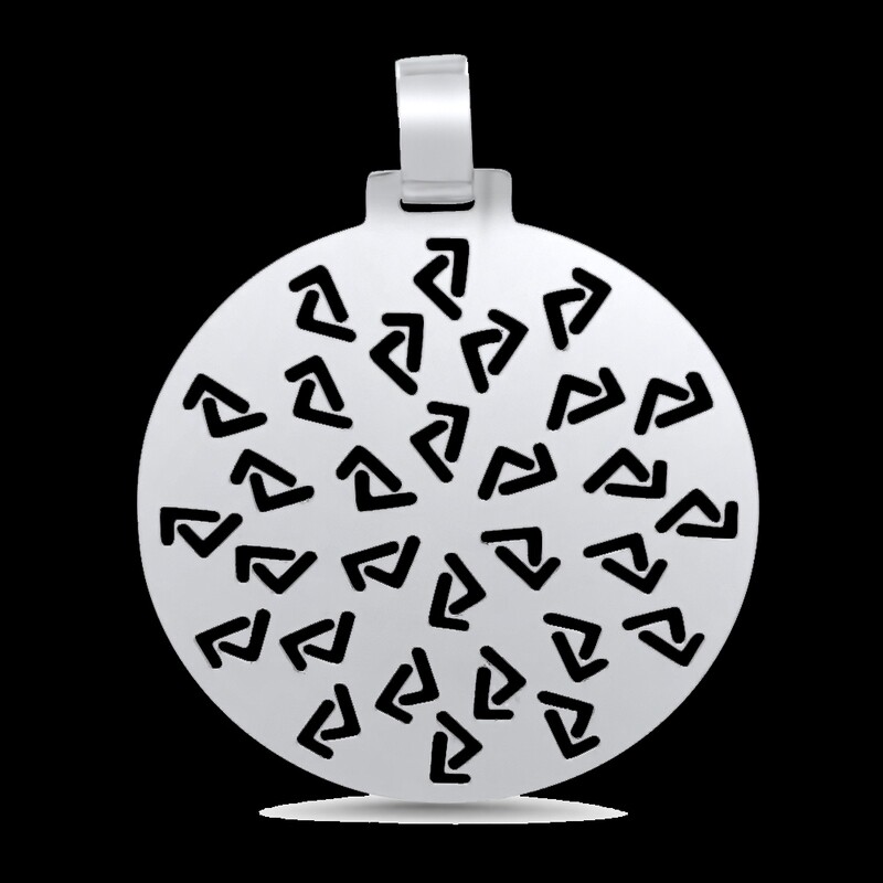 925 silver seven medallion pendant
