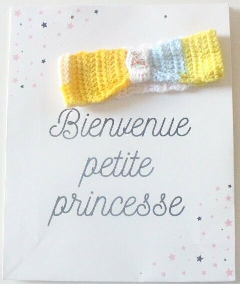 Bandeau En Laine Bebe Couleur Arlequin